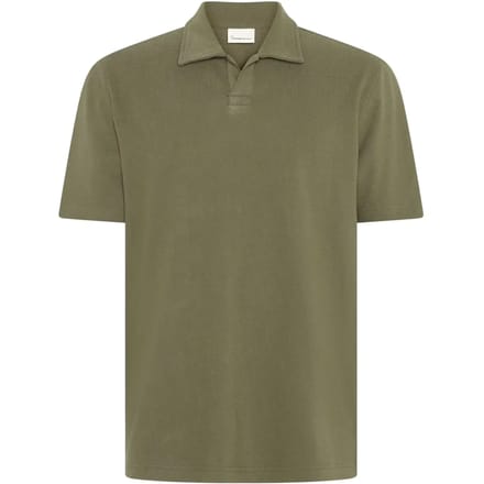 Polo bouclé KnowledgeCotton Apparel Loose