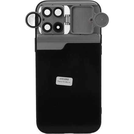 5-in-1 Multi-Lens Telefoonhoes voor IPhone 13 Pro Max met CPL-filter 10X 20X Macro 2X Telefoto en gray