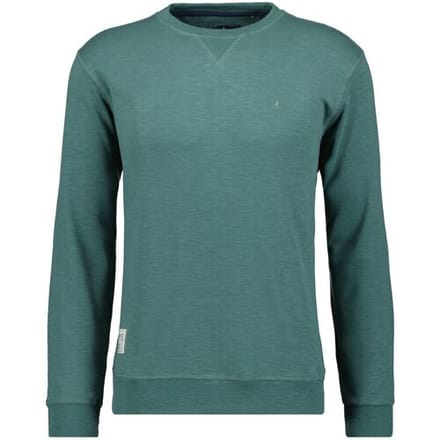 Ragman Trui Sweat Tow-Tone Look Slub Jersey Groen / male