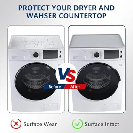 Wasmachine Deksel 50 x 60 cm - Siliconen Antislip Mat voor Wasmachines en Werkbladen
