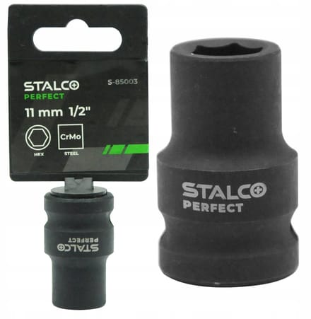 Slagdop 11mm 6-kant 1/2" kort slagvast Stalco