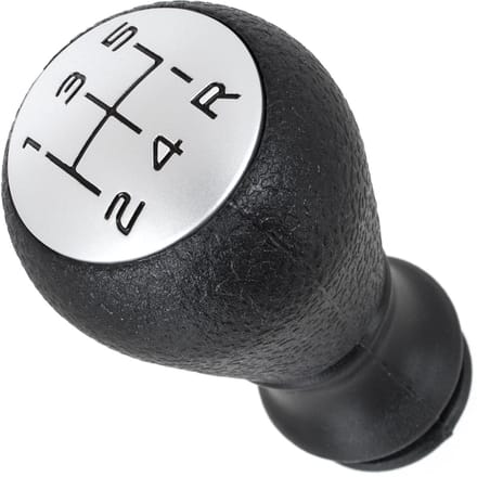 MODECAR - Versnellingspookknop - Zwart - Mat Chroom - Peugeot Compatibel