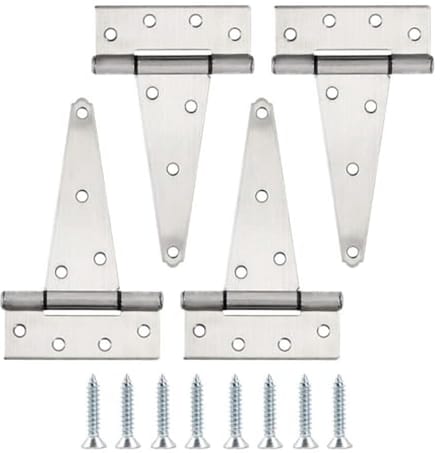 6 Inch RVS Heavy Duty T-Scharnierset voor Hekken - 4 Stuks