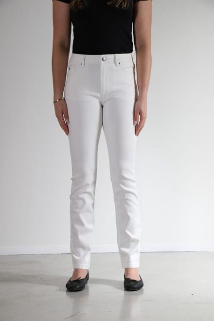 New Star - Orta wit twill broek L32 dames straight - maat 40