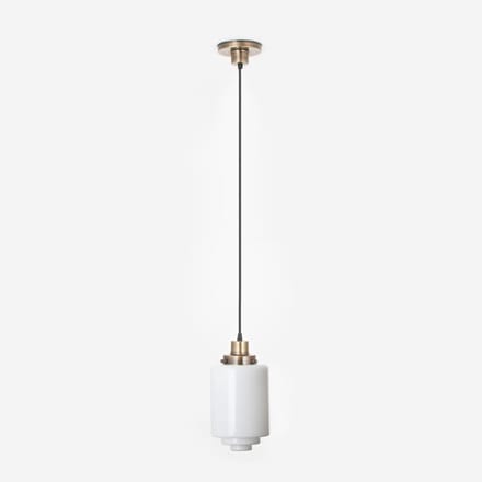 Hanglamp aan snoer Getrapte Cilinder Medium 20's Brons - Art Deco Trade