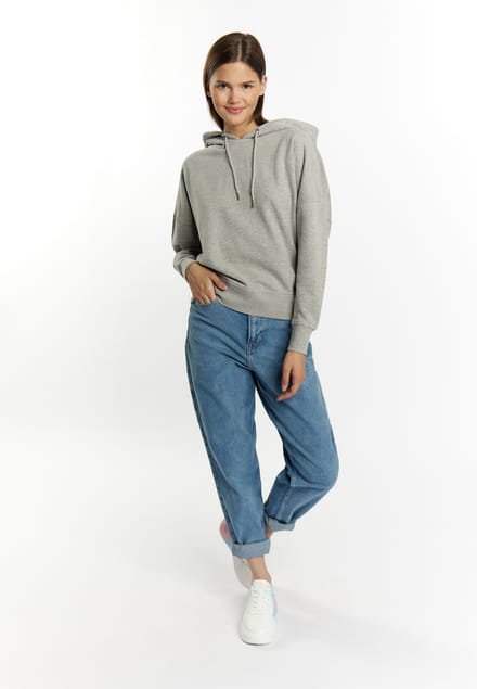 Mymo Hoodie Dames grijs melange