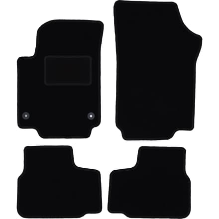 Zwarte veloursmatten voor: Seat Mii hatchback (2011-)