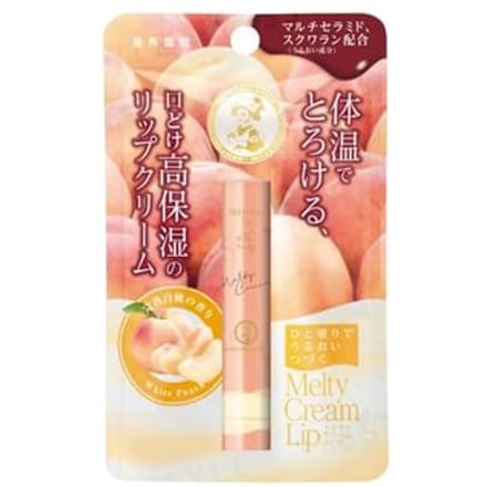 Rohto Mentholatum - Melty Cream Lip Balm White Peach 1 pc