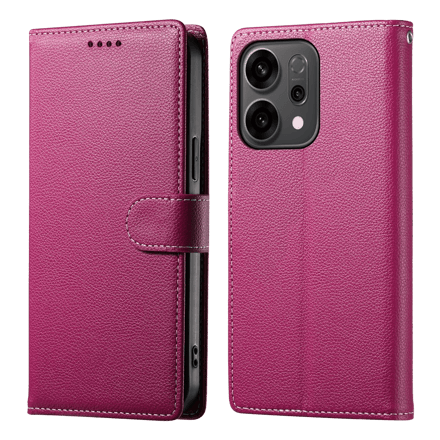 Mocaa Oppo Reno14 F(S) 5G Slim-Fit Bookcase Roze