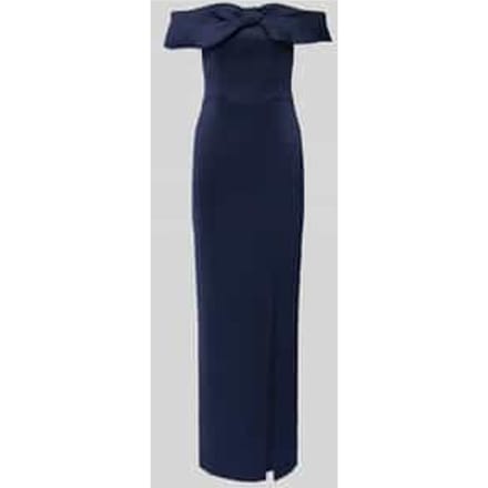 Off shoulder-jurk met loopsplit