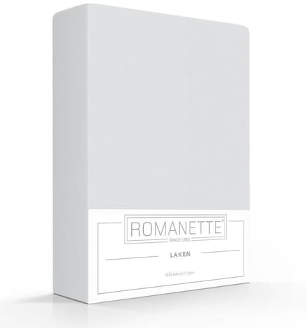 Romanette Laken Katoen Silver - 240 x 300 cm - [Grijs]