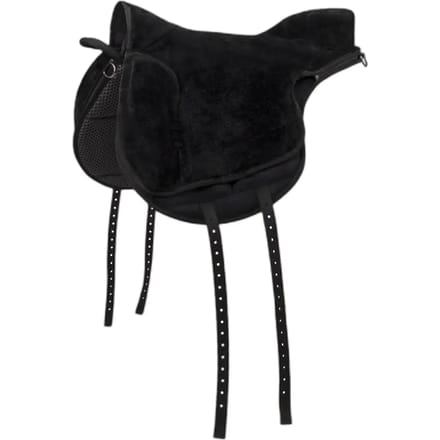 QHP Bareback Pad Super soft Zwart/Zwart - Shetlander
