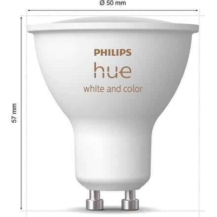 Philips Hue starterkit - wit en gekleurd licht - 3 lampen - 1 dimmer switch - GU10