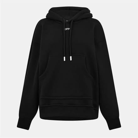Dames Off White Off Stampullover Hoody in Zwart/Wit