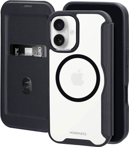 Mobiparts Shield Line Case geschikt voor Apple iPhone 16 - Zwart