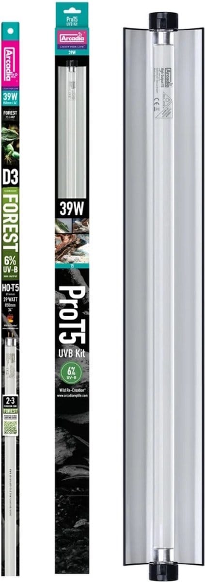 Arcadia Pro T5 UVB Kit - UVB TL Verlichting Terrarium