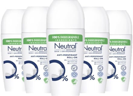 Neutral - Deodorant - Roller - Sensitive Skin - 50ml x 5