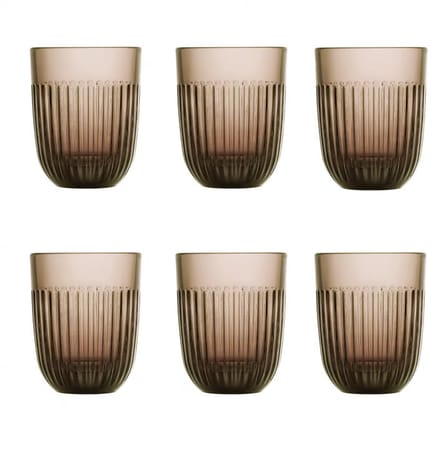 La Rochere - zes glazen mokka - quessant - waterglas