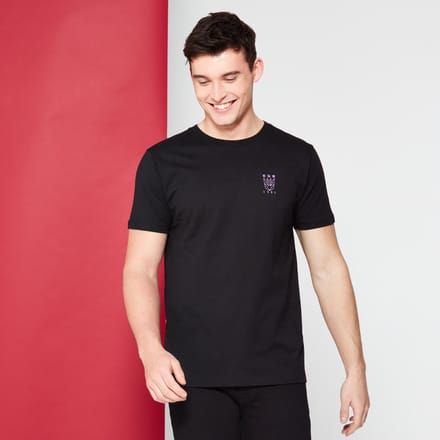 Transformers Decepticon Geborduurd Symbool t-shirt - Zwart - L