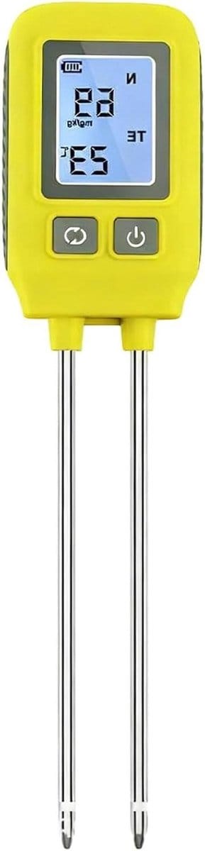 Digitale Bodemtester - Tuinanalyse Meter - Planten Groei Optimaliseren - Alles-in-één Testen - 286 cm - Geel