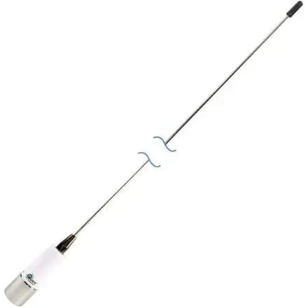 Antenne 3db 0,9m roestvrij staal whip nylon Shakespeare Quick Connect