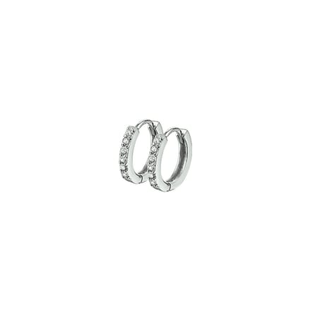 13.22197 oorbel zilver zirkonia 13x2mm