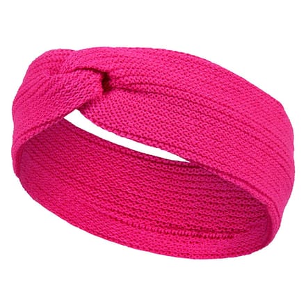 Apollo - Gebreide Hoofdband - gekleurde hoofdband - fluor rose - one size - Carnaval - Carnaval accessoires - Hoofdband