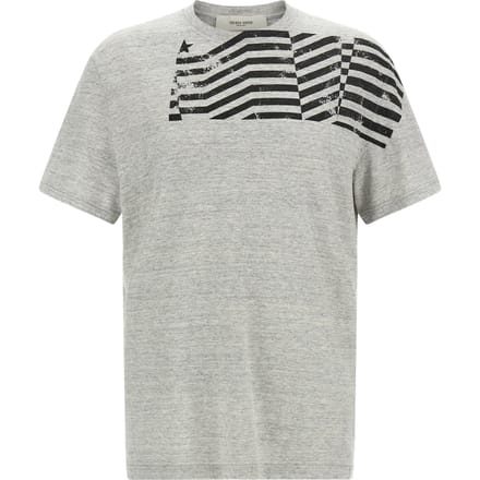 Journey Unisex Regular T-shirt Cotton Slub Jersey Flag Print