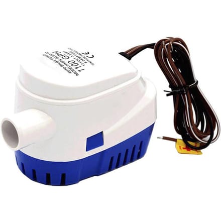 DC12V/24 V 600/750/1100GPH Automatische Lenspomp Dompelpomp Boot Waterpomp Elektrisch met Vlotter 5 white