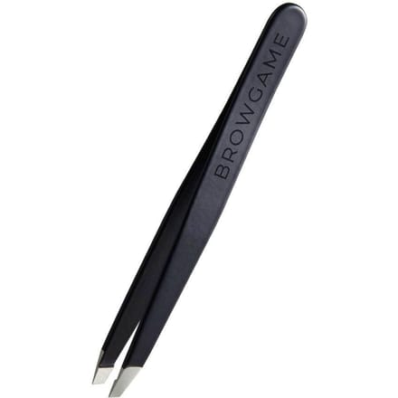 Browgame Signature Tweezer Slanted Soft Touch Blackout 1 st