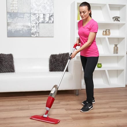 Vinsani Rode Vloerspray Mop Watersproeier Vloerreiniger Hervulbare Fles