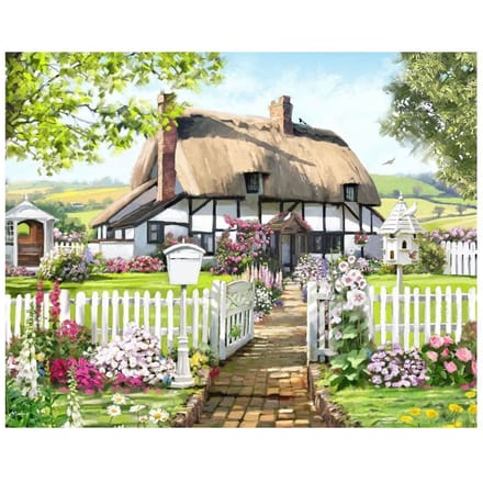 Diamond Painting "Crystal Art Kit" - Rose Cottage