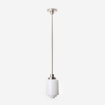 Hanglamp Getrapte Cilinder Medium 20's Matnikkel - Art Deco Trade