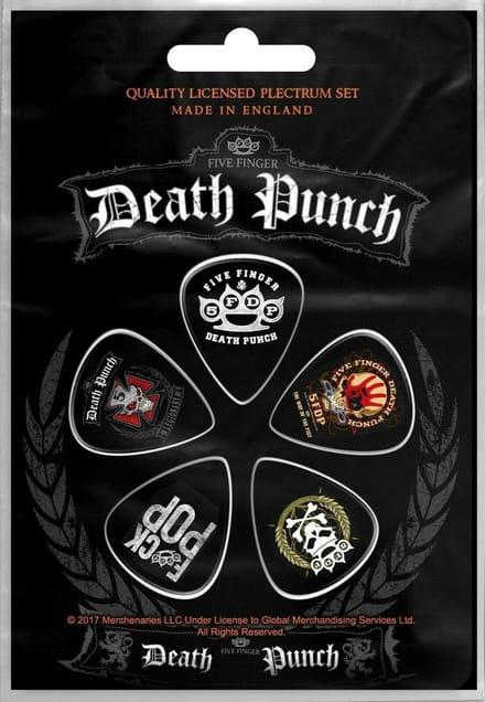 Five Finger Death Punch - Logos Plectrum - Set van 5 - Multicolours