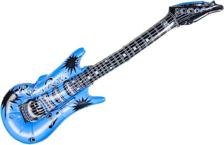 Duckiez Opblaas gitaar - blauw- speelgoed - kinderen - opblaasbaar