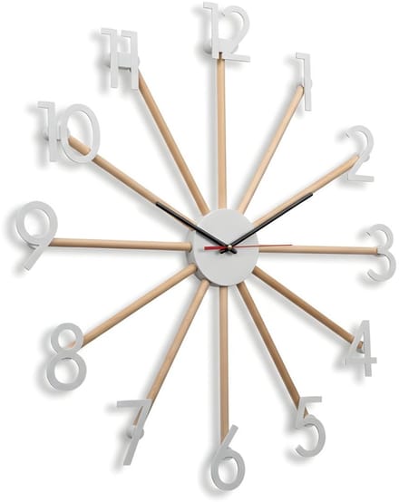Home 3D - Moderne Stille Wandklok Stracciatella - 60cm - Gemaakt in Nederland - Home Design