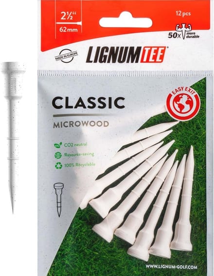 Golf Tees 62 mm - 16 Stuks, Wit - Hoogwaardige Accessoires voor Golfliefhebbers