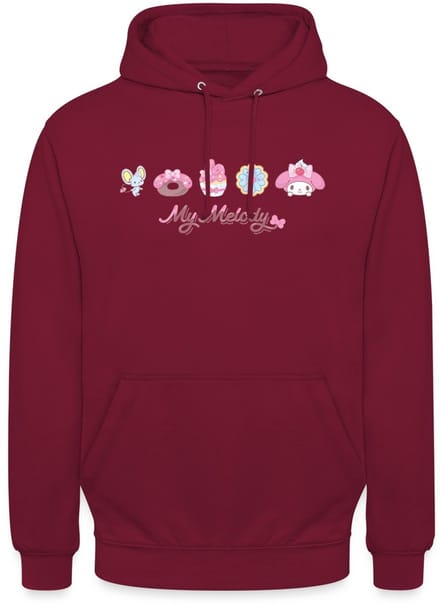 My Melody Met Flat En Gebakjes Hoodie Unisex