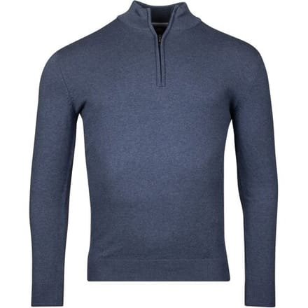 Baileys Trui Half Zip Single Knit Near Uni Color Deep Denim Blue / male