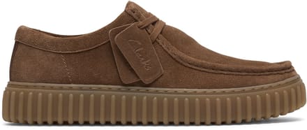 CLARKS Torhill Lo Heren Veterschoenen - Cola Suede