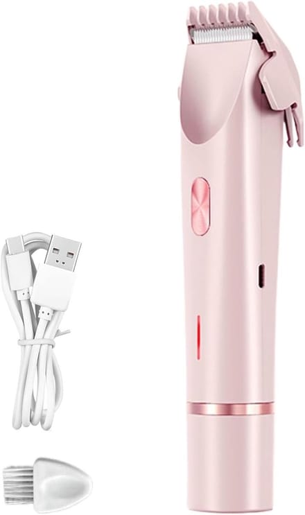 Bikini Trimmer - Dames Trimmer - Gevoelige Huid - Dubbel Trimkop Systeem - 17.5 cm - Wit