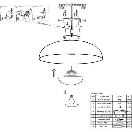 Plafondlamp Brassi Ø42cm bronskleurig met grote E27 fitting - Anne Light - Tijdloos design van metaal en kunststof voor binnen