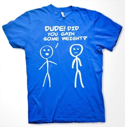 Hybris Hé! Ben je wat aangekomen? T-shirt blauw
