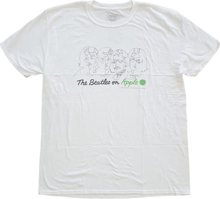 The Beatles - On Apple Heren T-shirt - L - Wit
