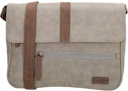 Beagles Brunete Schoudertas - Crossbodytas - Crossover - Dames - Lichtgrijs