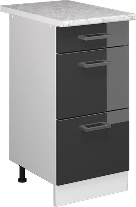 Vicco R-Line Universele onderkast – 40 cm met laden Antraciet Hoogglans