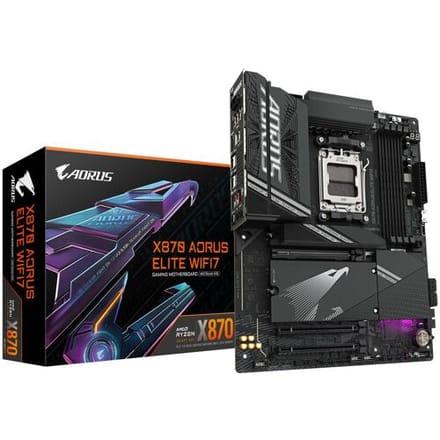 GIGABYTE X870 Aorus Elite WiFi7 - Moederbord - ATX - Socket AM5 - AMD X870 - DDR5 - USB 4 - Wi-Fi 7 - Realtek Audio