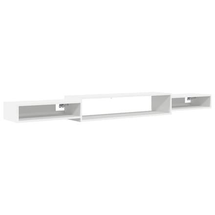 vidaXL - Wand - gemonteerd - TV - Kast - Muurmontage - Wit - 220 - x - 28 - x - 21 - cm