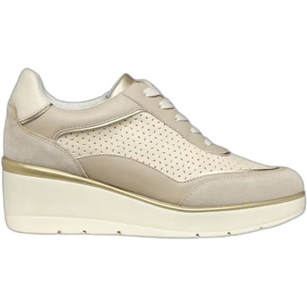 GEOX ILDE DAMES Sneakers - BEIGE/LICHTBEIGE - Maat 36