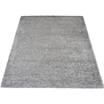Vloerkleed Buddy Grey 240 x 340 cm - Hoogpolig Vloerkleed – Modern / Japandi Design